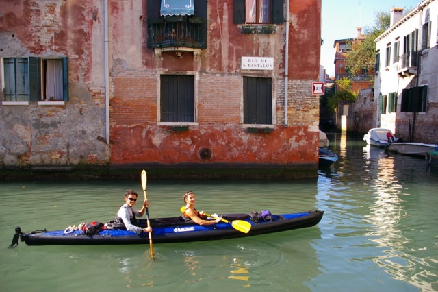 Kayak de mer à Venise